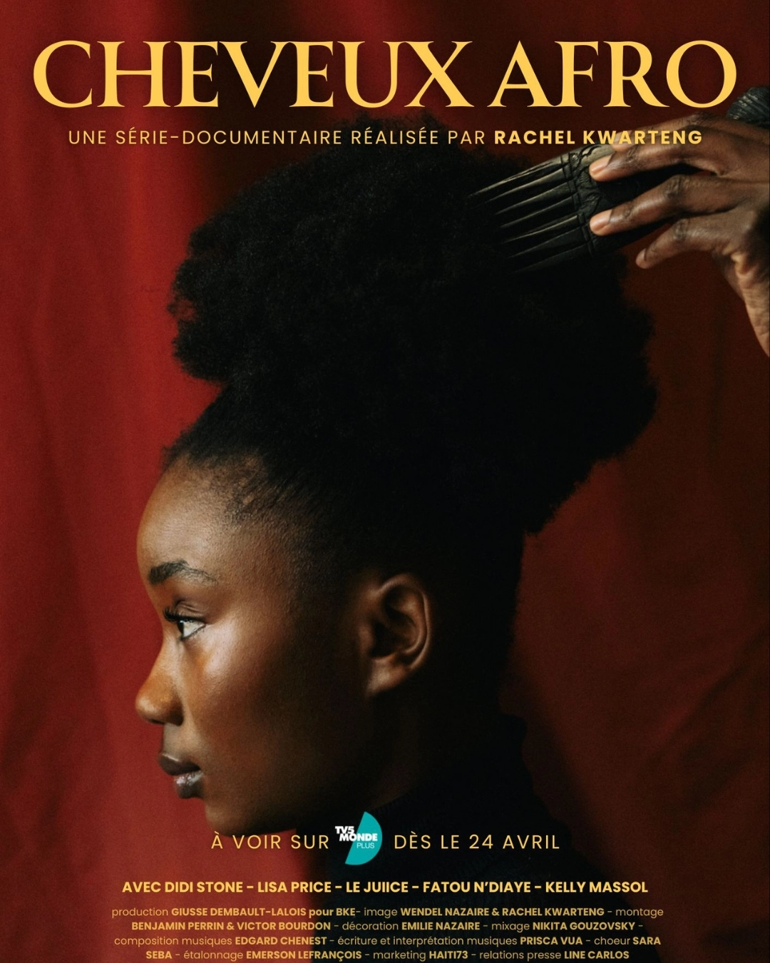 Rachel Kwarteng réalisatrie de cheveux afro