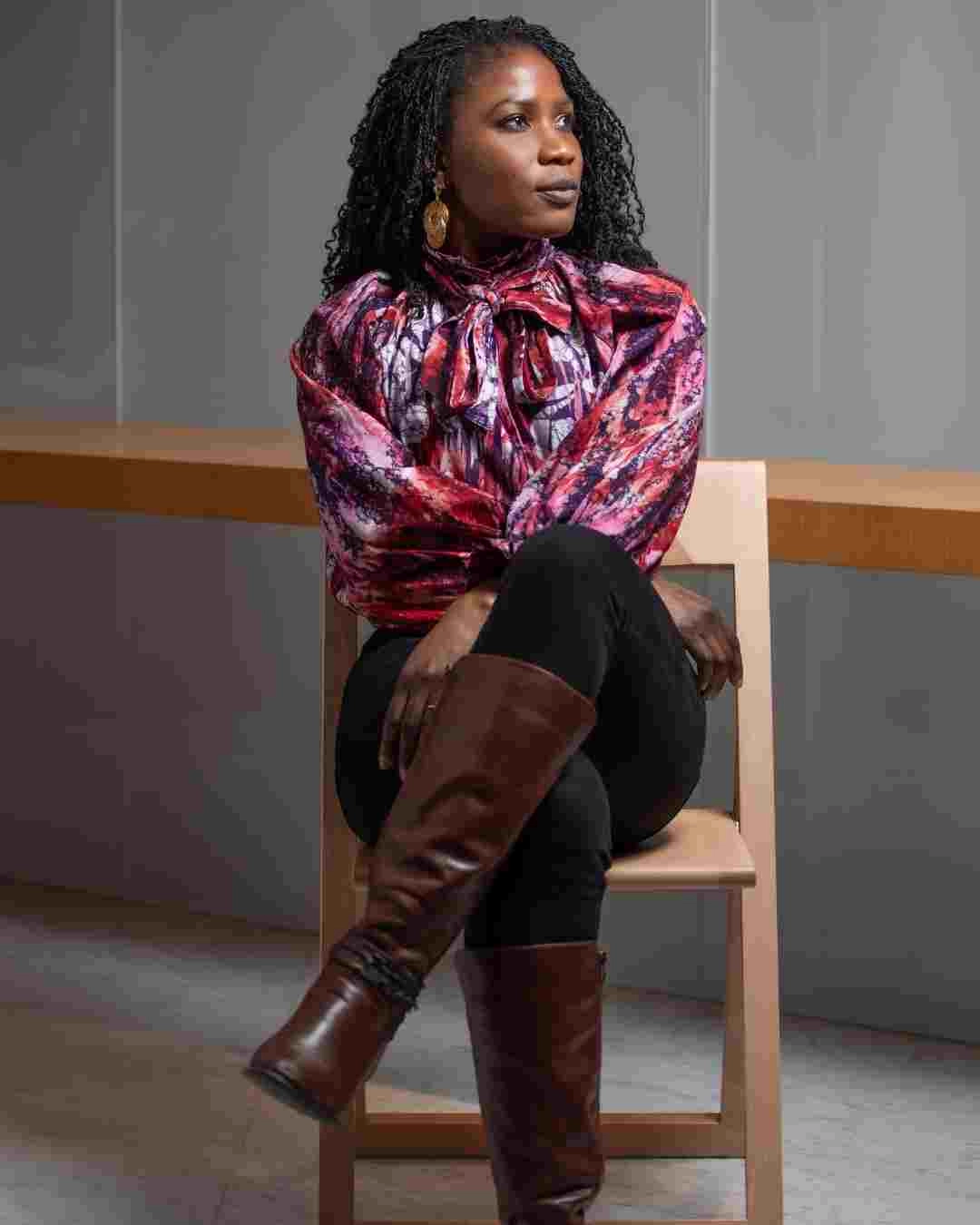 Nynyryke Goungou, committed fashion and fabric designer