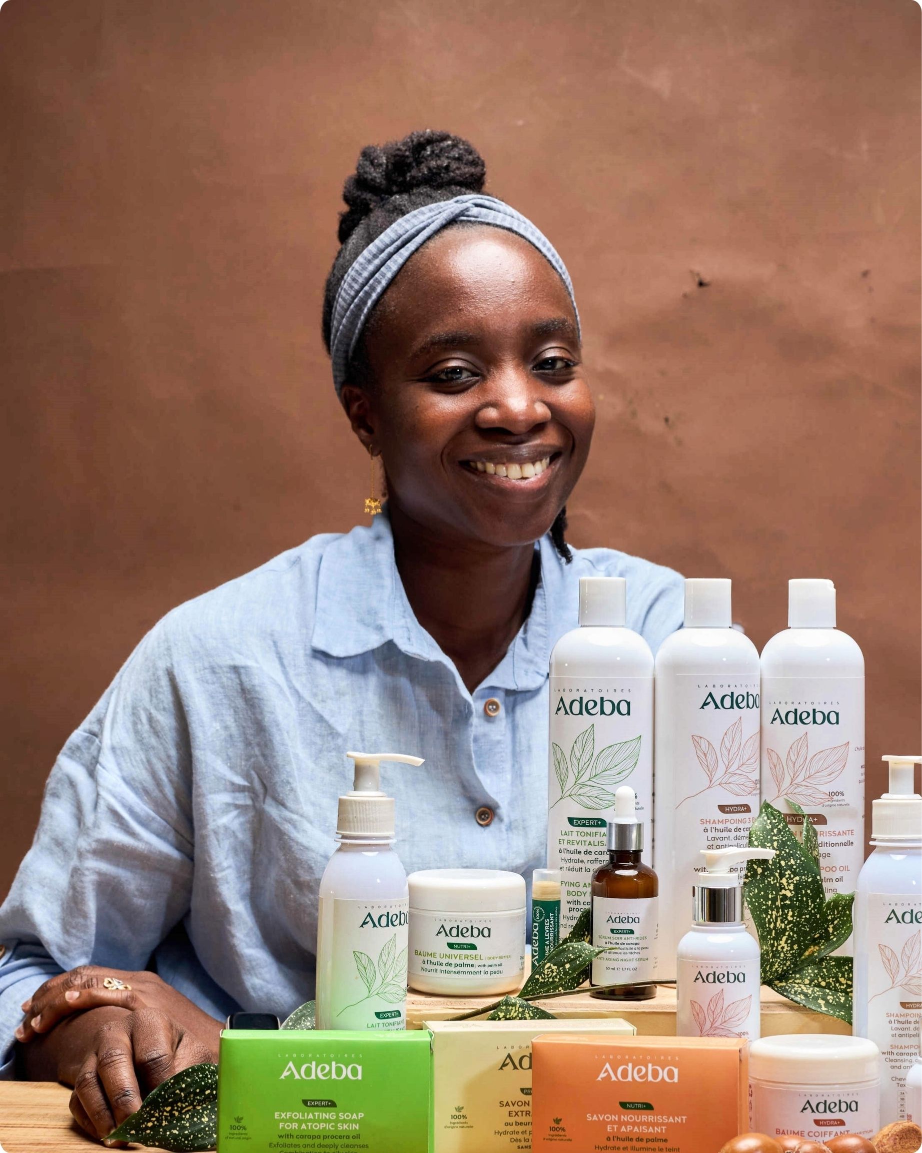 Linda Dempah, co-fondatrice des Laboratoires Adeba Linda Dempah, co-fondatrice des Laboratoires Adeba