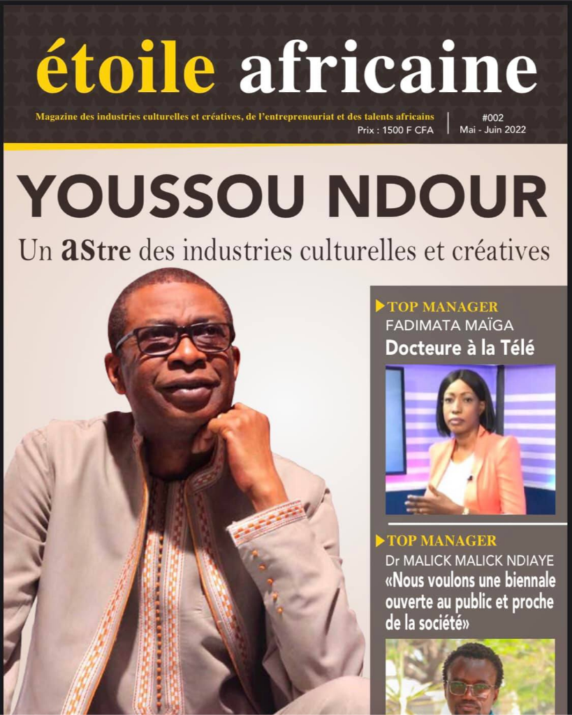 Youssou Ndour en couverture du media Etoile Africaine